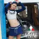 旅狐TRAVEL FOX 大女短版衝浪裝三件式泳衣c18711