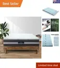 Luxurious King Size 8cm Memory Foam Mattress Topper with Removable Bamboo Cover