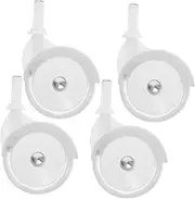 JOINPAYA 4Pcs Universal Replacement Wheels for Baby Walkers and Strollers, Easy Installation Plastic Rubber Casters for Smooth Mobility