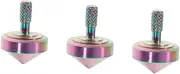 Totority Desktop Toy 3pcs Metal Gyro Desktop Gyro Toys Gyroscope Novelty Little Toy Concertina Eulers Disk Forever Tensegrity Table Dreidel to Rotate Stainless Steel Alloy Childrens Toys