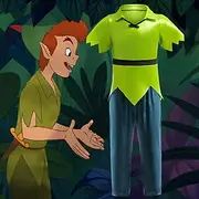 Peter Pan Fairy Tale Elf Cosplay Costume Outfits Storybook Characters Cosplay Movie Cosplay for Boys' Kid's Halloween Carnival World Book Day Performance Educa