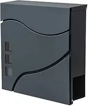mailboxes for Outside Heavy Duty Letterboxes Wall Mount Drop Box Secured Storage Letterbox with Viewing Window, Lockable， for Home Decorative & Office Business Parcel Box Package Drop