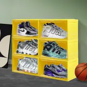 Stacked Sneaker Display Case 6x Shoe Storage Box Magnetic Stackable Breathable