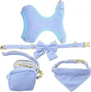 WOONEKY Dog Harness and Leash Set Large Dog Harness Soft Material Pet Supplies