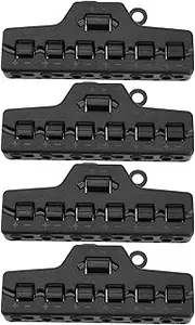 eMagTech 4PCS TL-106CV 3-Ports Quick Splitter Out Line Splitter 42VDC 1.5A 0.34-0.75mm for Train Railway Model Scenes and Various LED Lights Black