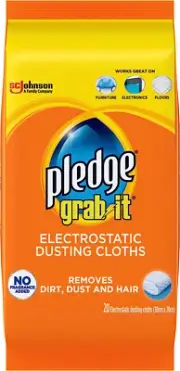 Grab It Electrostatic Dusting Cloths, Remove Dust and Allergens with Cleaning Cl