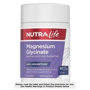 Nutra-Life Magnesium Glycinate 60 Capsules