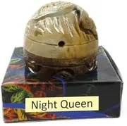 RSGM Night Queen- Solid Perfume in Large Hand Carved Stone Jar, 8gm