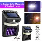 4PCS/Set Solar Mosquito Killer Lamp Fly Trap Zapper Catcher Bug Insect UV Sensor