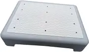 yuksok Mobility Step Stool Anti Slip Platform, Slip Resistant, Step Riser Stepping Stool for Bathroom Bedside High Bed Car Bathtub, Gray