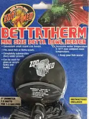 Zoo Med BettaTherm Submersible Betta Bowl Heater 7.5 Watts New