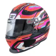 Zamp H760C42M, RZ-70E Switch Helmet, Medium, Matte Red/Black/Blue, Snell SA2020