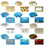 Set of 12 PVC Tableware Placemats Insulation Mats Table Coasters Kitchen Dining
