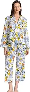 [Generic] Johnny Was Citrus PJ Set - Sleep Set - Citrus Themed Home Lounge Wear New, Medium Multi, Multi, Large