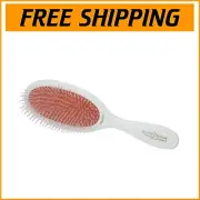 Lightweight White Boar Bristle Brush - Versatile Oval Shape for All Hair Types