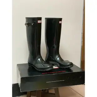 二手 正品 Hunter Boots 雨靴 38號 亮面