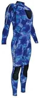 Adrenalin 2 mm Camo Stealth Steamer Wetsuit, Large, Blue