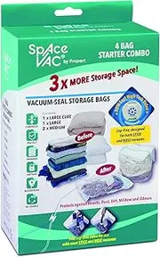 Space Vac Pack Space Saver Bag Starter Combo 4 Pack