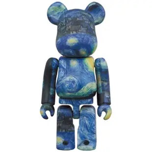 BE@RBRICK 庫柏力克熊 bearbrick 梵谷 星空 日本境內限定 100% & 400%