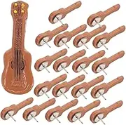 DOITOOL 20pcs Decorative Guitar Thumbtacks Creative Cute Map Pushpins for Cork Board for DIY Projects and Marking Locations Drawing Pins for Office and Home