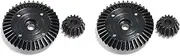 Binxind 2X XV02 TT02 TT02B 45-Gauge Steel Complete Set of Differential Gear + Main Gear Set Steel Gear(D)
