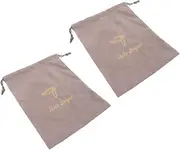 OATIPHO 1set Portable Hair Dryer Storage Bag Versatile Drawstring Organizer for Hair Dryer Makeup Jewelry Soft Material for Home Travel Lightweight Durable 2pcs