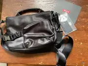 Tumi Hazel Crossbody Devoe Collection Black Gunmetal Hardware