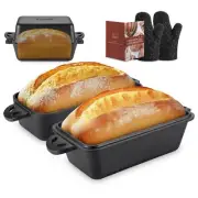 Cast Iron Loaf Pan with Lid 9x5 Inch - Bread Baking Pans for Homemade Bread, ...
