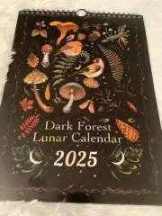 2025 Dark Forest Lunar Calendar Calender Wall Calendar Office