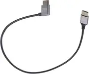 TOPPERFUN Male to Male Video Cord 8k Video Cable Tv Adapter Right Angle Monitor Connector Tv Cable for Entertainment