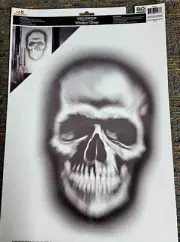 Halloween Window Cling 14" Evil Apparition Skull Halloween Decorations