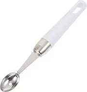 MAGICLULU Egg Shape 304 Stainless Steel Fruit Scoop Comfortable to Hold Non-Slip Handle for Home Restaurant Hotel Dessert Shop