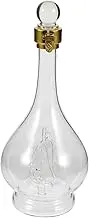 MAGICLULU Creative Sailboat Glass Decanter Transparent Whiskey Bottle for Decor Smooth Finish for Wine and Liquor Storage