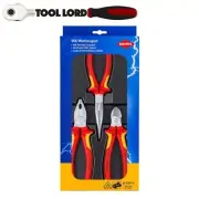 Knipex 3 Piece Electro Plier Set Combination Side Cutter Stork Beak 002012