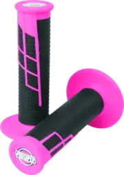 ProTaper Clamp-On 1/2 Waffle Grip - Neon Pink/Black | 021655
