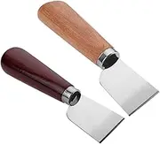 Tofficu 2Pcs Leather Craft Trimmer Durable Cutting Tool with Handle for DIY Leather Projects Lightweight Design for Easy Use and Storage