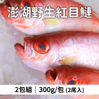 在飛比找台灣好農優惠-(2包組)【洄家吃魚】澎湖野生紅目鰱300g/包(2尾入)