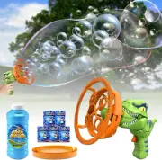 Bubble Gun, Dinosaur Bubble Machine, Children'S Automatic Bubble Maker, Bubbl...