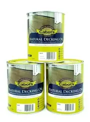 Cabots Natural Decking Oil 1 Litre Fast Drying Garden Furniture Oil