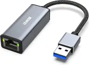 BENFEI 000317GY Ethernet Adapter, USB 3.0 to RJ45 1000Mbps Gigabit LAN Adapter Compatible for MacBook, Surface Pro, PC with Windows11/10/8/7, XP, Vista, Mac [Aluminium Shell & Nylon Cable]