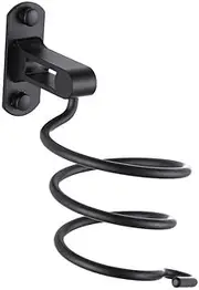 MUSISALY Hair Dryer Holder Mount Hair Dryer Rack Holder Blow Dryer Over The Toilet Storage Wall Bathroom Hairdryer Organizer Multifunctional Household Hair Dryer Rack Hair Dryer Shelf Black