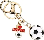 [yaozeio] Soccer Football Keychain for Soccer Player Lovers Key Chain Gifts for Grandson Son Brother Christmas Birthday Gifts for Football Coach Fans Gifts Sport Keychains for Backpack Wallet
