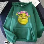 SHREK IS LOVE SHREKK IS LIFE 搞笑圖案連帽衫流行秋冬休閒衛衣中性長袖套頭衫衣服