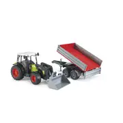 Bruder Licensed 1:16 Scale Claas Nectis 267 F Tractor With Frontloader Red