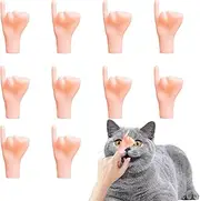 Tiny Finger Hands, 10X Miniature Fingers Hand Puppets for Cats, Realistic Gag Toy, Favors for Pretend Show Comedy Prank Birthday Celebration