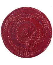 BENSON MILLS Americana Bouclé Round Placemat, Set of 4 ~ NWT ~ Americana/Silver