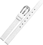 [BANDKIT] Lizard print cowhide leather watchband for ladies replacement watch white red Ultra-thin strap 6 8 10 12 14 16mm