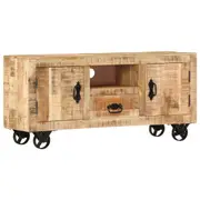 TV Cabinet Rough Mango Wood 110x30x50 cm vidaXL