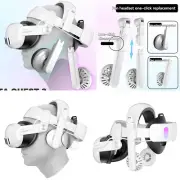 For Quest 3 Head Strap Noise Reduction Stereo Headphone Cooling Fan VR Accessory