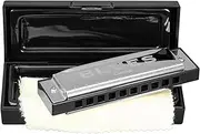 Blues Harmonica in C (incl. case and cleaning cloth)